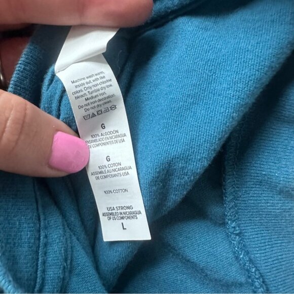 Canvas | Turquoise Snorelax Pokemon Face Short Sleeve Shirt | Size Large - Picture 4 of 7